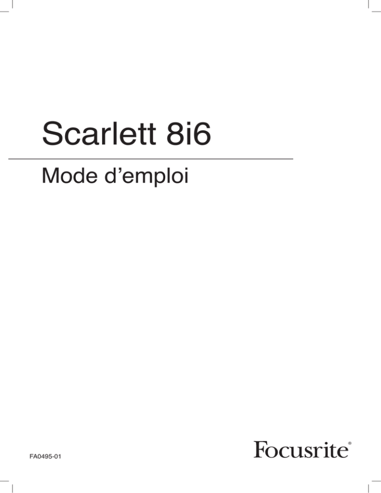 Scarlett 8i6 Scarlett 8i6