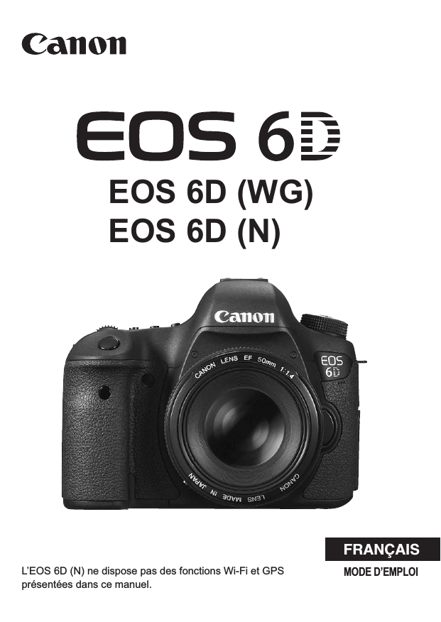 Canon EOS 6D User guide Canon EOS 6D User guide