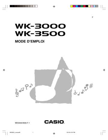 Casio WK-3100 Electronic Musical Instrument Manuel utilisateur | Manualzz