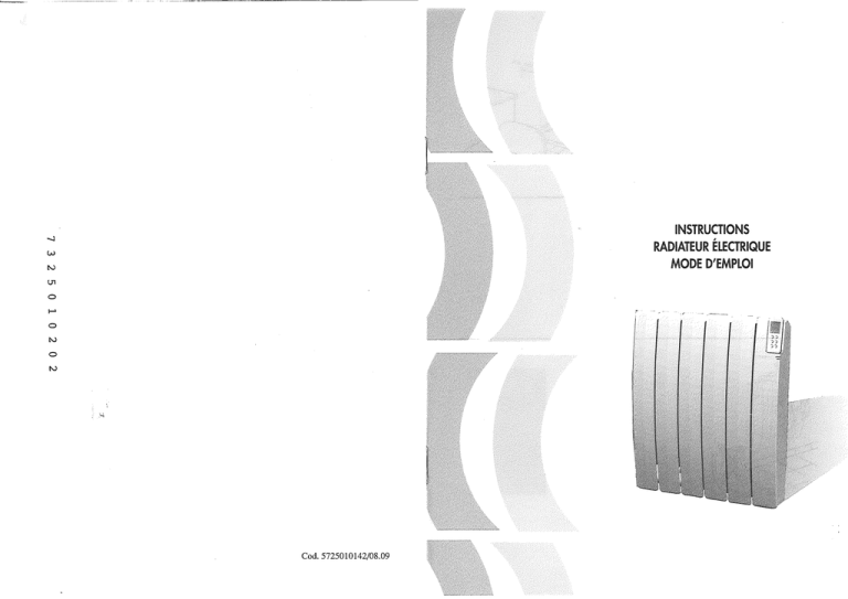 instructions radiateur électrique mode d`emploi instructions radiateur électrique mode d`emploi