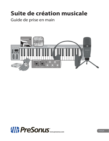 PRESONUS AudioBox Music Creation Suite Guide de démarrage rapide | Manualzz PRESONUS AudioBox Music Creation Suite Guide de démarrage rapide | Manualzz