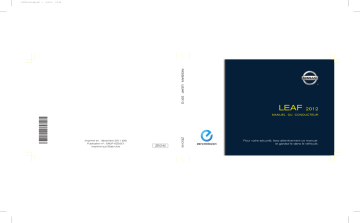 2012 Nissan LEAF Owner`s Manual - French 2012 Nissan LEAF Owner`s Manual - French