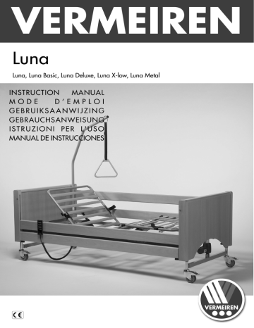 Alzatesta a funzionamento manuale d'emergenza. Vermeiren Luna X-low, Luna Basic, Luna, Luna Metal, Luna Deluxe | Manualzz