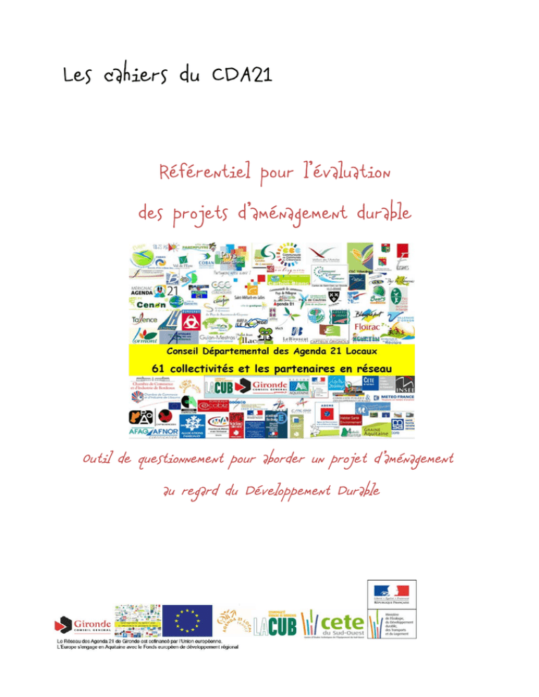 Référentiel pour l`évaluation des projets d`aménagement Référentiel pour l`évaluation des projets d`aménagement