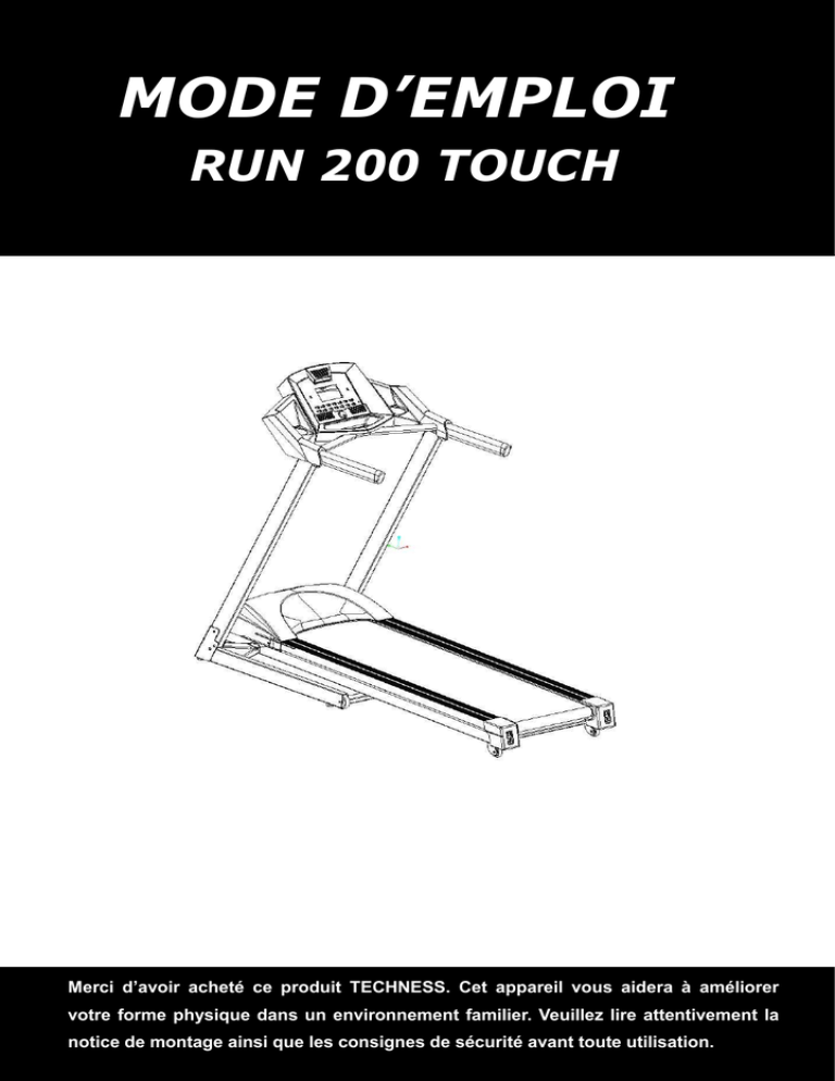 RUN 200 TOUCH manual FR-SP-IT-EN RUN 200 TOUCH manual FR-SP-IT-EN