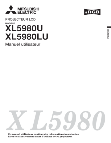 Mitsubishi XL5980U Manuel du propriétaire | Manualzz