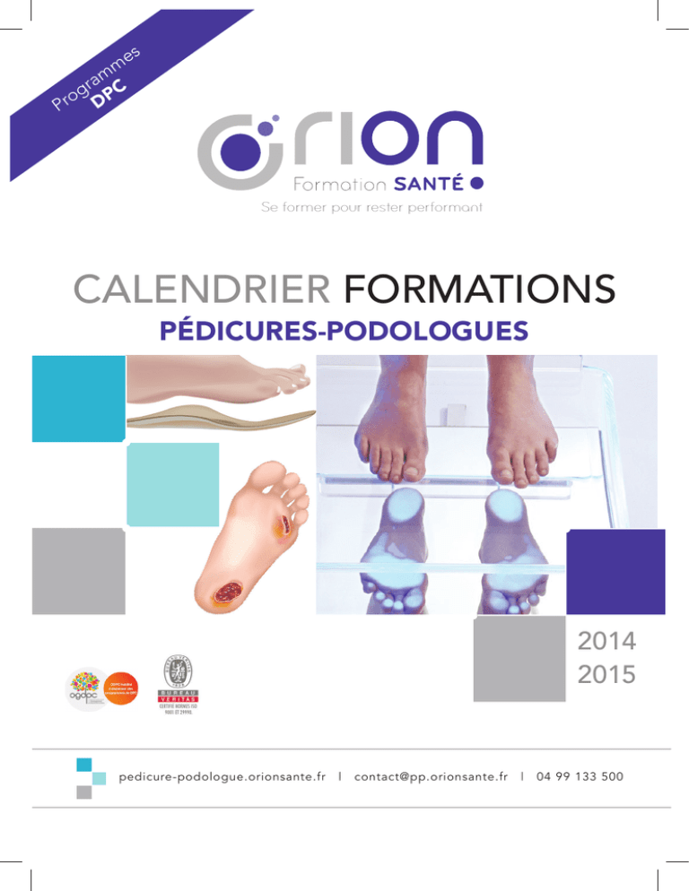 Consulter le calendrier des formations (version PDF à Consulter le calendrier des formations (version PDF à