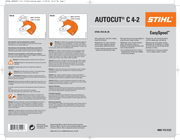 STIHL AutoCut C4 2 Instruction Manual Manualzz