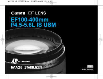 EF100-400mm f/4.5 | Manualzz