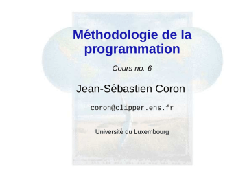 Cours magistral - Jean Cours magistral - Jean