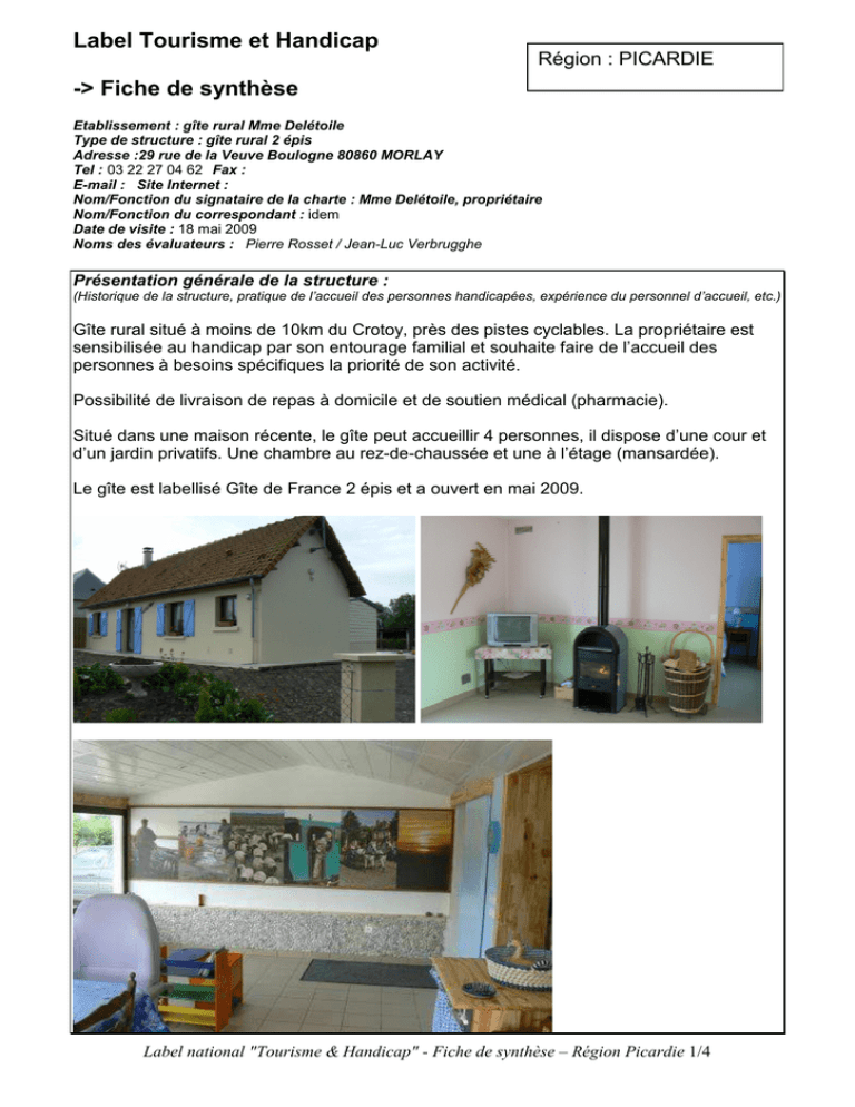 synthèse gîte rural Morlay synthèse gîte rural Morlay