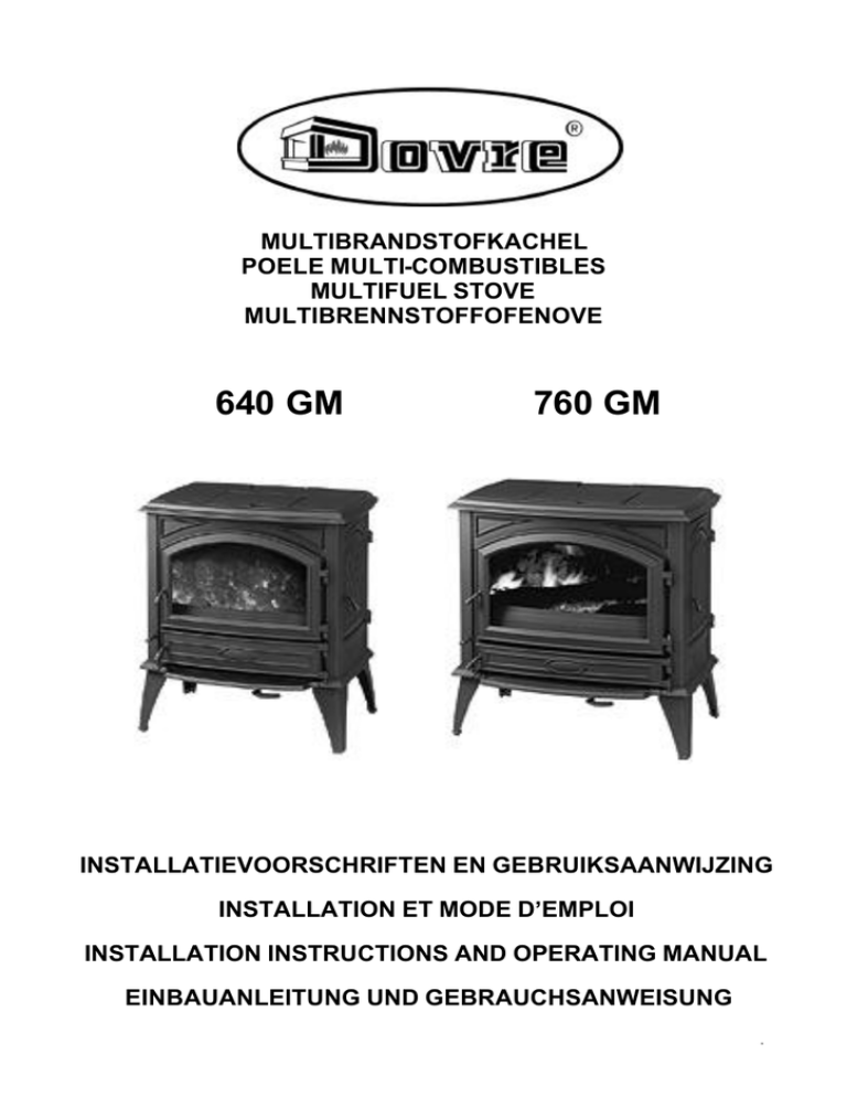 Dovre 640GM/B , 760GM/B Owner's manual Dovre 640GM/B , 760GM/B Owner's manual