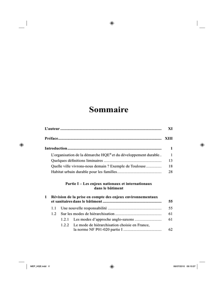 Bâtiments HQE et développement durable - 3e édition Bâtiments HQE et développement durable - 3e édition