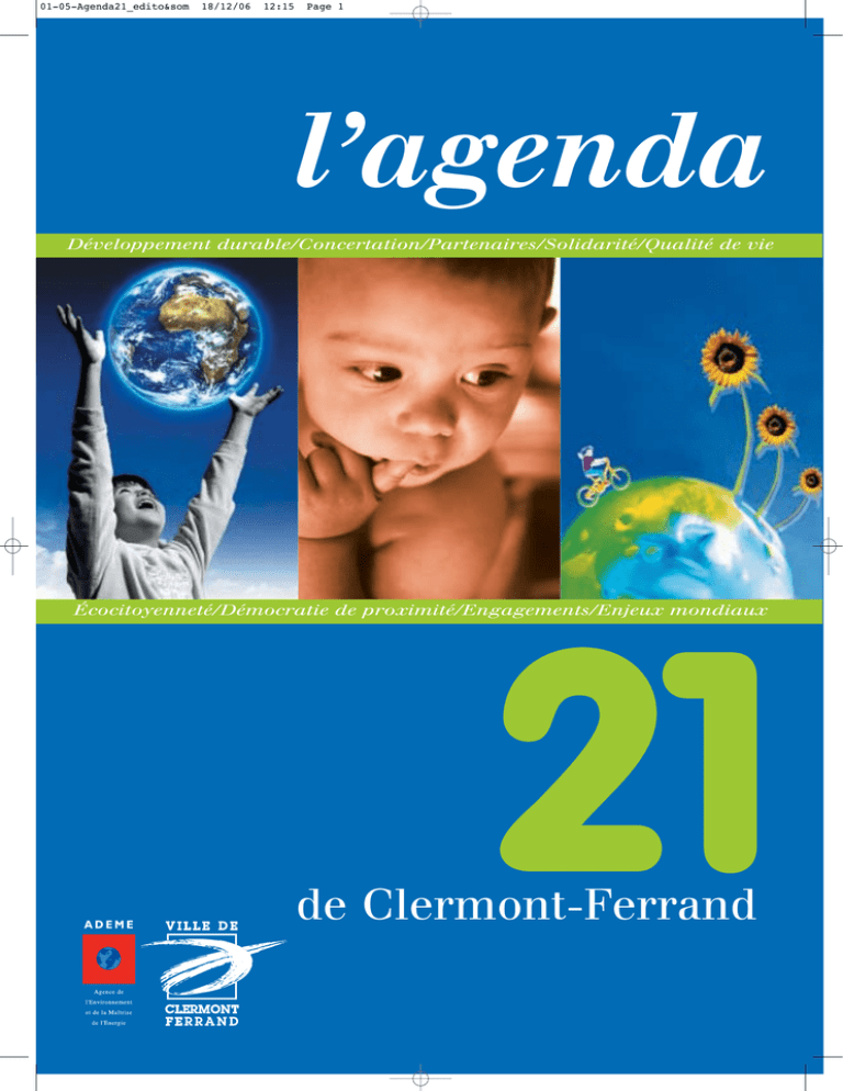 Agenda 21 - PDF – 2.3 Mo - Ville de Clermont Agenda 21 - PDF – 2.3 Mo - Ville de Clermont