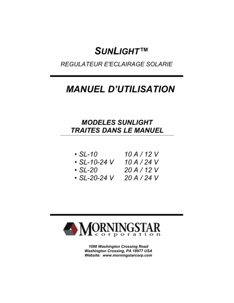 MANUEL D`UTILISATION MANUEL D`UTILISATION