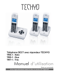 TECHYO Tél. Duo répondeur(ML) Blanc/Noir TÉLÉPHONES FIXES Manuel du propriétaire