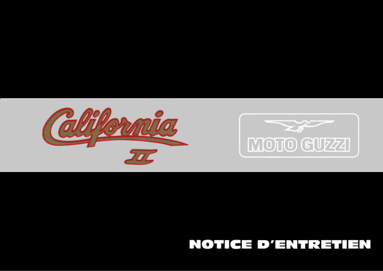 California II - Manuel d`Utilisation California II - Manuel d`Utilisation