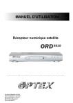 OPTEX NORMAND ORD 9510 Manuel du propriétaire