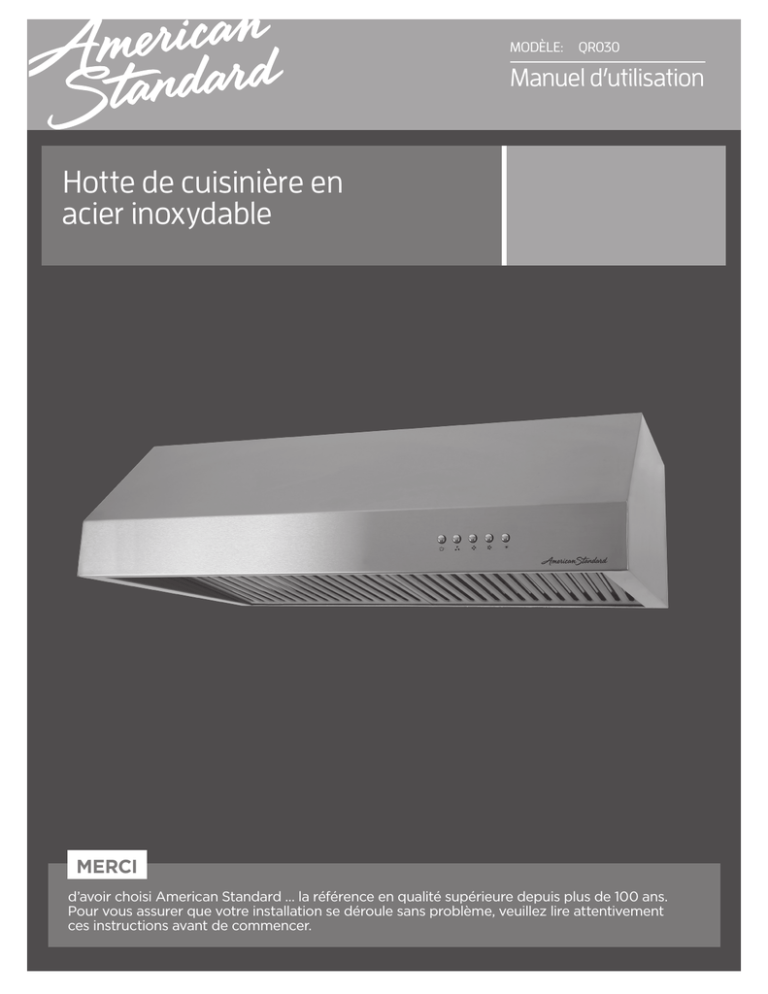 Hotte de cuisinière en acier inoxydable Hotte de cuisinière en acier inoxydable