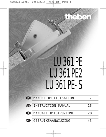 THEBEN LU361PE-S Owner's Manual | Manualzz THEBEN LU361PE-S Owner's Manual | Manualzz