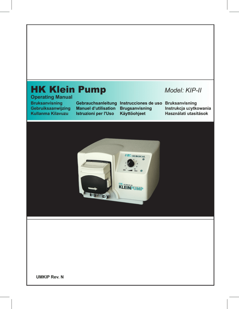 HK Klein Pump HK Klein Pump