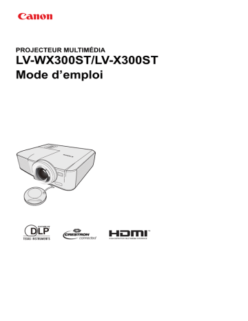 Canon LV-WX300ST Manuel utilisateur | Manualzz Canon LV-WX300ST Manuel utilisateur | Manualzz
