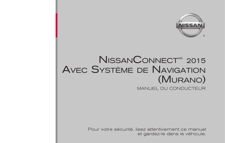 2015 Nissan NCG2Kai2 (Murano) Navigation book 2015 Nissan NCG2Kai2 (Murano) Navigation book