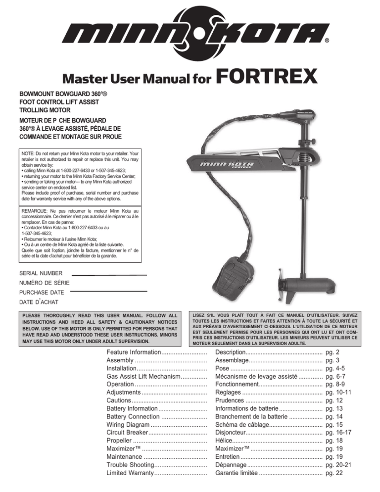 Master User Manual for FORTREX Master User Manual for FORTREX