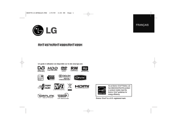 LG RHT498H Manuel du propriétaire | Manualzz