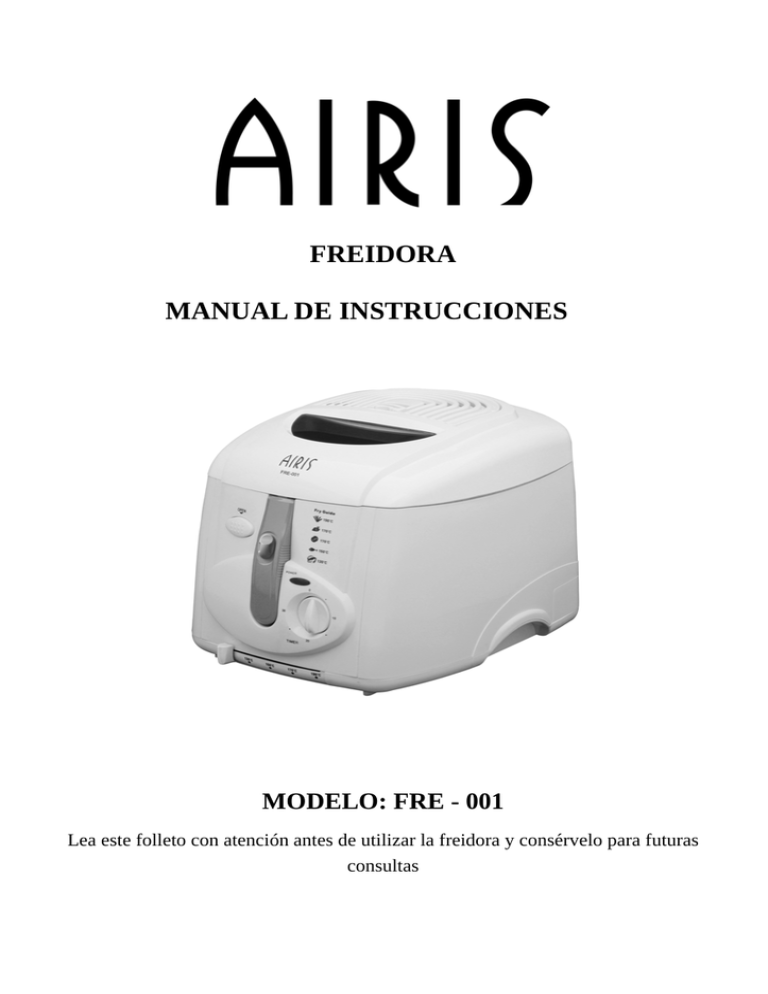 freidora - Airis Support freidora - Airis Support