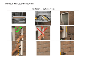 PARAFLEX - MANUEL D`INSTALLATION Installation PARAFLEX - MANUEL D`INSTALLATION Installation