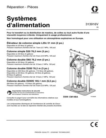 313916V Supply Systems, Repair-Parts, French 313916V Supply Systems, Repair-Parts, French