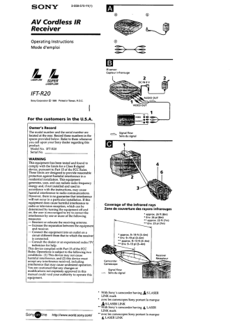 AV Cordless IR AV Cordless IR