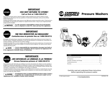 Pressure Washers | Manualzz