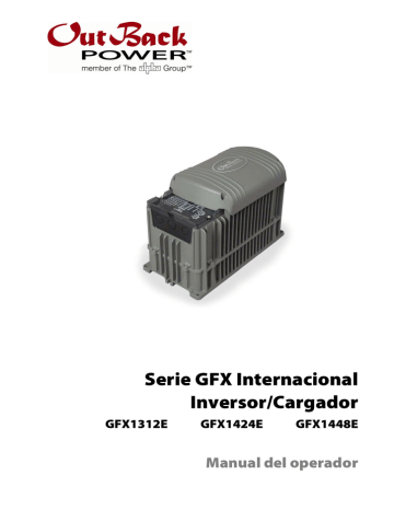 OutBack Power GFX International Series Owner's manual OutBack Power GFX International Series Owner's manual