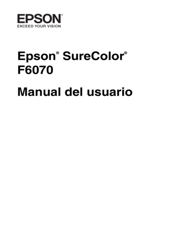 Epson SureColor F6070 Manual de usuario | Manualzz