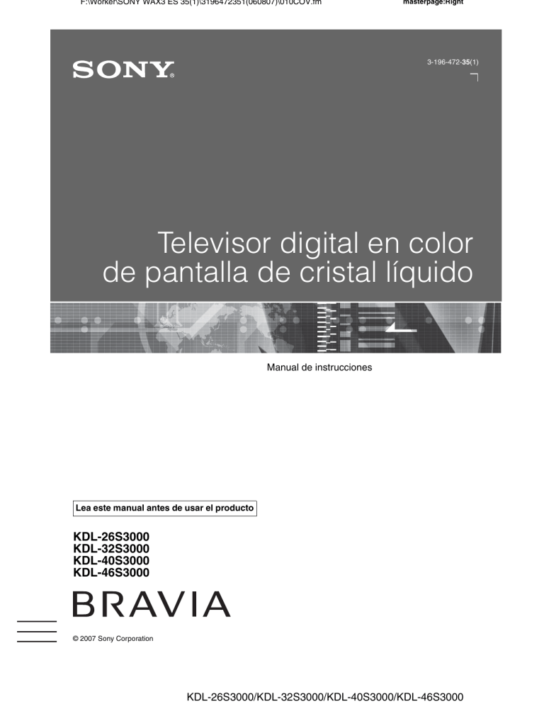 Manual de instrucciones Manual de instrucciones