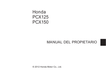 Honda PCX 2013 El manual del propietario | Manualzz