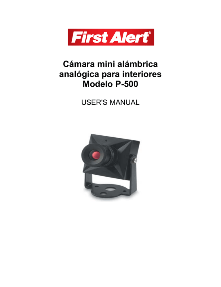 Cámara mini alámbrica analógica para interiores Cámara mini alámbrica analógica para interiores
