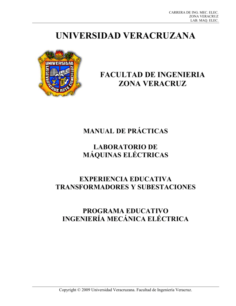 manual de practicas “transformadores” manual de practicas “transformadores”