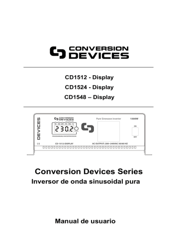 Conversion Devices - Inversor CD1500 Conversion Devices - Inversor CD1500