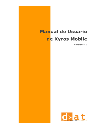 Manual de Usuario de Kyros Mobile | Manualzz