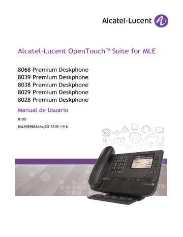 Alcatel Lucent Opentouch Premium Deskphone Manual De Usuario