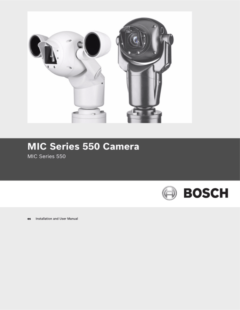 MIC Series 550 Camera - Bosch Security Systems MIC Series 550 Camera - Bosch Security Systems