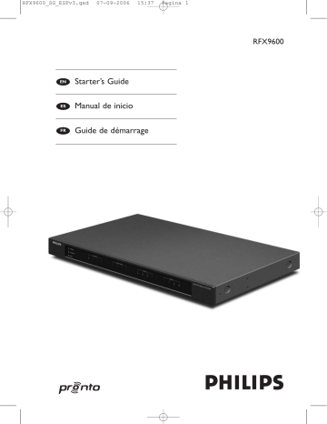 Philips RFX9600/79, RFX9600/37, RFX9600, RFX9600-37B, RFX9600/00 User manual Philips RFX9600/79, RFX9600/37, RFX9600, RFX9600-37B, RFX9600/00 User manual