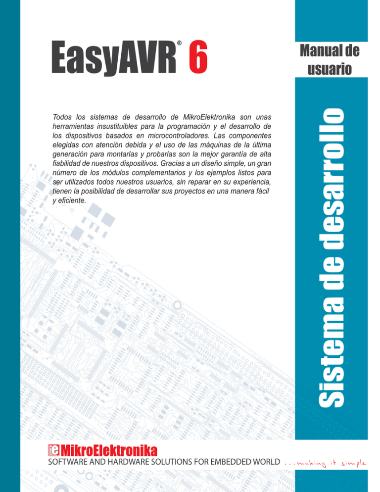 EasyAVR6 Manual de usuario EasyAVR6 Manual de usuario
