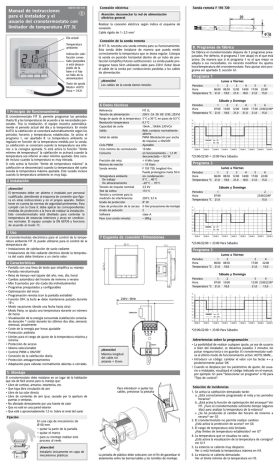 Manual de instrucciones para el instalador y el usuario del Manual de instrucciones para el instalador y el usuario del