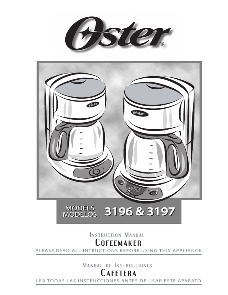 3197 Cafetera 12 tazas blanca programable 3197 Cafetera 12 tazas blanca programable