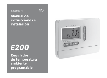 Manual de instrucciones e instalación Regulador de temperatura Manual de instrucciones e instalación Regulador de temperatura