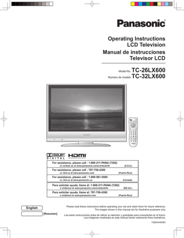 ADVANCED
. Panasonic TC 26LX600 | Manualzz ADVANCED
. Panasonic TC 26LX600 | Manualzz